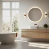 ModernHome VKM-ECO Rundes LED-Wandspiegel, 80 cm, 3 Produktbild-Vorschau 4