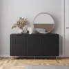 Selsey - Bello Kommode mit Lamellen-Fronten 154 cm schwarz Produktbild-Vorschau 2