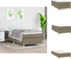 vidaXL Boxspringbett Taupe 90x200 cm Stoff -  Betten & Produktbild-Vorschau 1