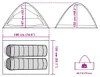 vidaXL Tenda da campeggio a cupola 2 persone Verde Anteprima dell’immagine prodotto 7