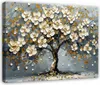 Wandbild Leinwand Bilder Abstrakt Baum 120x80 cm XXL Modern Produktbild-Vorschau 1
