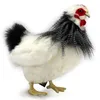 Huhn Frankreich schwarz-weiß-grau 30 cm Produktbild-Vorschau 6