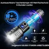 2000 Lumen LED-Taschenlampe mit Zoom & USB-C - 3W COB Produktbild-Vorschau 5