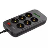LDNIO SE6403 Vcensobn zsuvka s 6 zsuvkami, 4x USB, svteln Náhled obrázku produktu 15