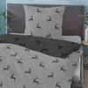 Biberna Wendebettwäsche grau 1x 135x200 cm + 1x 80x80 cm Produktbild-Vorschau 9