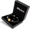 SERASAR | Pánsky Kožený Náramok [Ring] z Stainless Steel | Náhľad obrázku produktu 2