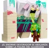 A Minecraft-themed toy set featuring a large creature pouring slime onto a smaller figure. Náhled obrázku produktu