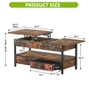 YITAHOME Höhenverstellbar Couchtisch Wohnzimmertisch Produktbild-Vorschau 3