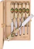 A set of six chisels in a wooden box. Podgląd zdjęcia produktu