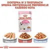 A marketing image showing a pouch of Royal Canin Kitten food and three different textures of cat food in bowls. Voir les images du produit