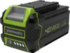 A product shot of a Greenworks 40V lithium-ion battery pack. Anteprima dell’immagine prodotto
