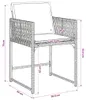 vidaXL 11-tlg. Garten-Essgruppe mit Kissen Schwarz Poly Produktbild-Vorschau 7