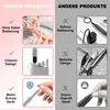 MODFU Elektrische Nagelfräser Set, Kabellose Nagelmaschine Produktbild-Vorschau 7