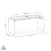 Couchtisch Retro 90cm Sicherheitsglas Schwarz und Produktbild-Vorschau 4