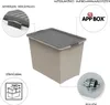 Rotho Aufbewahrungsbox mit Rollen 70L COMPACT ECO - Produktbild-Vorschau 3