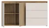 Madia Neutra Rovere e Cashmere con 3 Cassetti e Anta Anteprima dell’immagine prodotto 4
