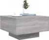 vidaXL Table basse avec lampes LED Gris Sonoma 55x55x31 cm Voir les images du produit 6