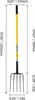 VEVOR mestvork, 1450 mm, 5-tands mestvork met Productafbeelding-voorbeeld 9