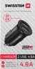 Adattatore USB 2x (metallo, nero) Anteprima dell’immagine prodotto 2