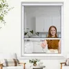 Fliegengitter Rollo Fenster 74x130cm weiß JALOUSIESCOUT Produktbild-Vorschau 2