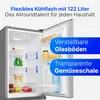 Bomann Kühl-/Gefrierkombination KG 322.1 inox, 175 Liter, Produktbild-Vorschau 4