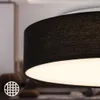 Briloner LED Deckenlampe Stoffschirm Ø38x10,5 cm Rund 24W Produktbild-Vorschau 3