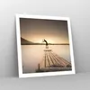 Poster - Poster ohne Rahmen - Floß Westen die Sonne - 60x60 Produktbild-Vorschau 7