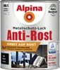 Alpina Metallschutzlack Anti-Rost Schwarz 750 ml matt Produktbild-Vorschau 2