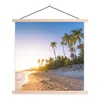MuchoWow® Textilposter Strand - Palme - Sand 40x40 cm mit Produktbild-Vorschau 1