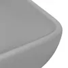 vidaXL Luxus-Waschbecken Rechteckig Matt Hellgrau 71x38 cm Produktbild-Vorschau 5