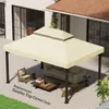 Outsunny Ersatzdach für Gartenpavillon 3 x 4 m wasserdichte Produktbild-Vorschau 2