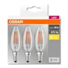 OSRAM LED BASE FILAMENT CLB 40 4W/827 kl. 470LM E14 VE=3 Náhled obrázku produktu 8