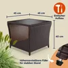 Casaria Table d'appoint en polyrotin Brun plateau de table Voir les images du produit 4