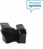 A black plastic component is shown against a white background, with a speech bubble graphic containing text in the upper right corner. Voir les images du produit
