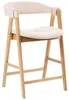 BELIANI Barstuhl 2er Set Beige Bouclé Gepolstert mit Produktbild-Vorschau 5