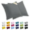 Lavea® 2er Set Kissenbezug 40x40 cm, 100% Baumwolle Jersey, Produktbild-Vorschau 1