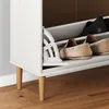 Schuhkipper MIKKA 2 Klappen 1 Schublade - weiß/eichefarben, Produktbild-Vorschau 4
