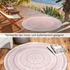 In- & Outdoor Teppich Rund FINN Rosé, Ø120 cm Produktbild-Vorschau 5