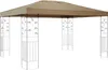 Ersatzdach für Blätter Pavillon 3x4m Pavillondach Beige Produktbild-Vorschau 1
