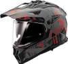 Enduro Casque LS2 MX702 PIONEER II Crazy Matt Noir Gris Voir les images du produit 5