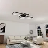 VA-Cerulean, lámpara de techo LED geométrica, color negro, Vista previa de la imagen del producto 10