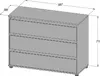 Schubkasteneinsatz - Grau - B 98 cm - mit 3 Schubladen - Produktbild-Vorschau 8