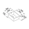BLANCO CLARON 340-U Durinox®, Edelstahl Durinox®, ohne Produktbild-Vorschau 3