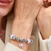 PANDORA Charm Anhänger Mum Heart aus 925er Silber, Opal Produktbild-Vorschau 6