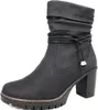 Rieker Damen Stiefelette Kordel Blockabsatz Warmfutter Produktbild-Vorschau 55