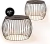 LUMALAND Beistelltisch 2er-Set - LED, Solar & USB - in- & Produktbild-Vorschau 1