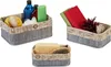 relaxdays Aufbewahrungskorb 3er Set aus Bambus Produktbild-Vorschau 1