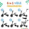 moovkee. Dětská tříkolka 6 v 1 s madlem a sluneční stříškou Náhled obrázku produktu 2