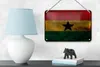 Blechschild Flagge Ghana 18x12cm Flag of Ghana Rost Produktbild-Vorschau 4
