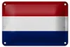 Blechschild Flagge Niederlande 18x12cm Netherlands Vintage Produktbild-Vorschau 1